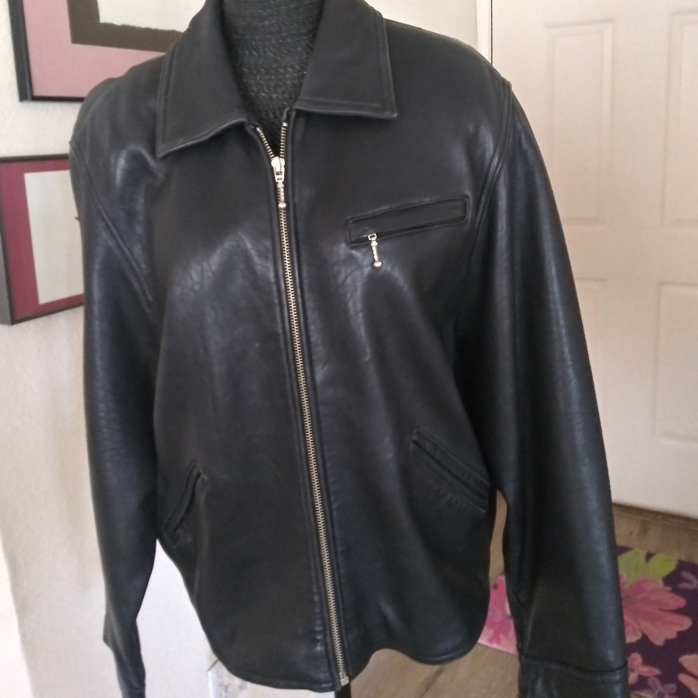 Woman 100% Black Leather Coat